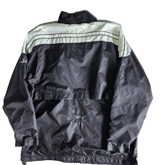Kewl Windbreaker Jacket Mens Large Black Authentic Sports Apparel - Picture 10 of 12